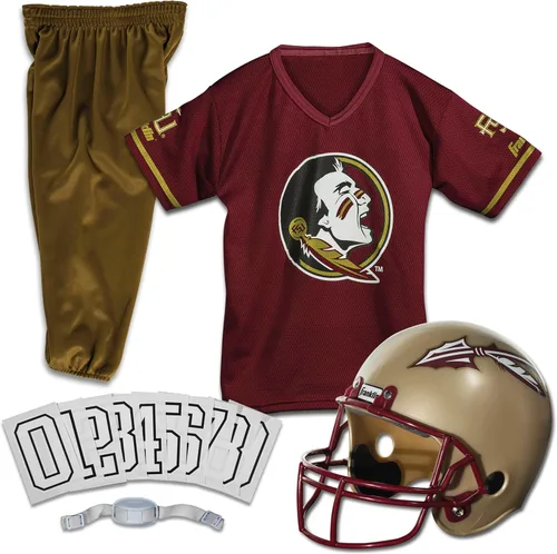 Vista 29 de Franklin Sports NCAA - Conjunto de uniforme de fútbol americano para niños, camiseta de fútbol universitario, casco + pantalones para niños y niñas