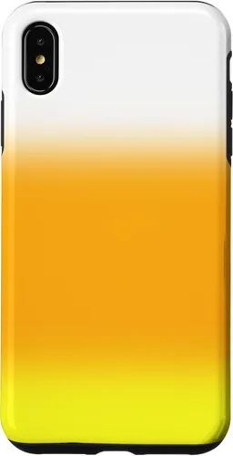 Vista 7 de iPhone 14 Halloween Candy Corn Gradient Naranja Amarillo Blanco Caso