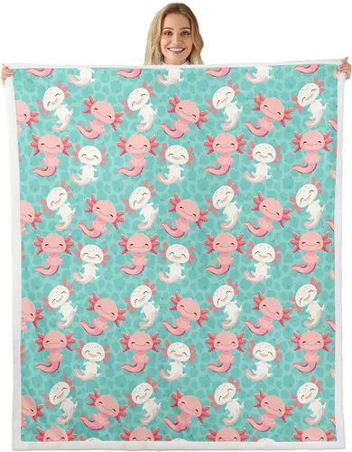 Vista 22 de Erosebridal Manta de franela sherpa de unicornio para niñas, bonito estampado de unicornio, manta de animales mágicos, morado, 40 x 50 pulgadas