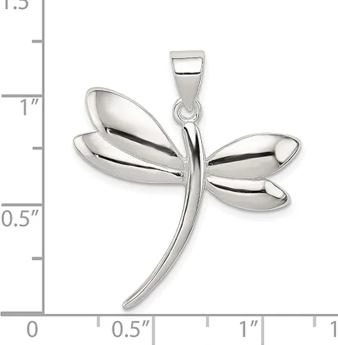 Vista 3 de Collar con dije de libélula de plata de ley 925 arácnido joyería fina para mujer regalos para ella