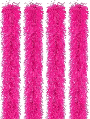 Vista 36 de Jexine Boas de plumas artificiales en masa, boas esponjosas para decoración de disfraces de boda, vestidos, suministros para fiestas de té