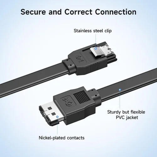 Vista 11 de Cable Matters Paquete de 2 cables SATA a eSATA de 6 Gbps, eSATA a SATA, 3