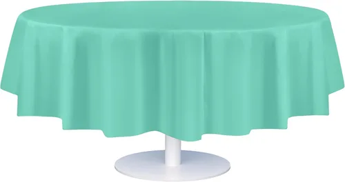 Vista 63 de Mantel de plástico de alta calidad - 54 in. x 108 pulgadas. Grandipity - Mantel rectangular (6 y 12 unidades), Agua (Aqua)