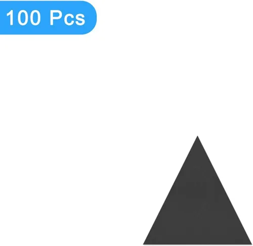 Vista 3 de uxcell Adhesivos acrílicos para pared, 100 unidades, autoadhesivas, extraíbles, triangulares, para el hogar, sala de estar, dormitorio, oficina