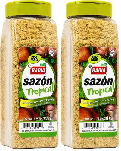 Vista 7 de Badia Sazon Tropical, 3.5 oz – Mezcla de condimentos multiusos para platos latinos sabrosos