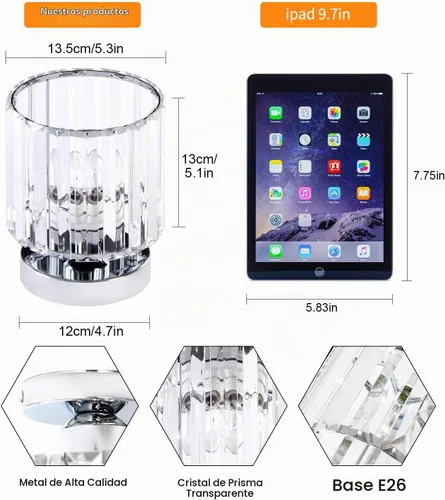 Vista 7 de TISLYCO Paquete de 2 mini lámparas de techo semiempotradas con pantalla transparente, moderna lámpara de techo de cristal para interiores cerca
