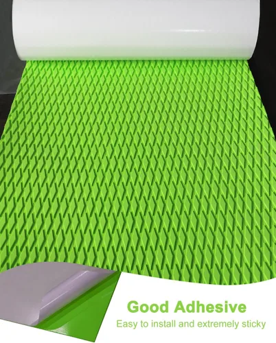 Vista 4 de Hjdeck - Tapete universal para tabla de surf de espuma de etilvinilacetato para piso de lancha, lámina autoadhesiva antideslizante, tapete de agarre