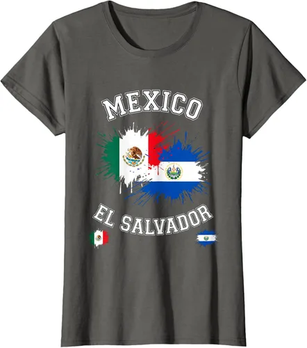 Vista 62 de Camiseta de recuerdo de la bandera vintage de El Salvador de México
