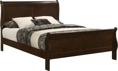 Vista 4 de Coaster Louis Philippe Queen - Cama tradicional de trineo, capuchino