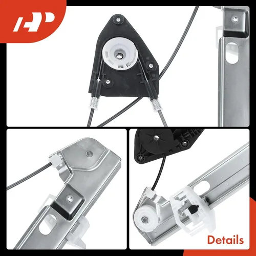Vista 7 de A-Premium Elevalunas eléctrico delantero del lado del conductor compatible con Dodge Para Calibre 2007-2012 Hatchback, solo regulador, sin motor