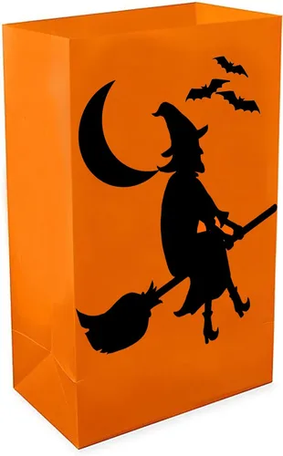 Vista 11 de LumaBase Bolsas de plástico Luminaria, Ghost - Juego de 12