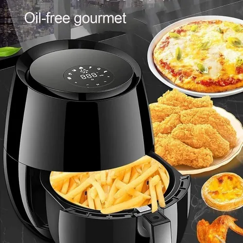 Vista 2 de Horno freidora de aire, pantalla digital de 5.4 cuartos de galón, preajustes de cocción con 7 ajustes preestablecidos táctiles, cocción en horno