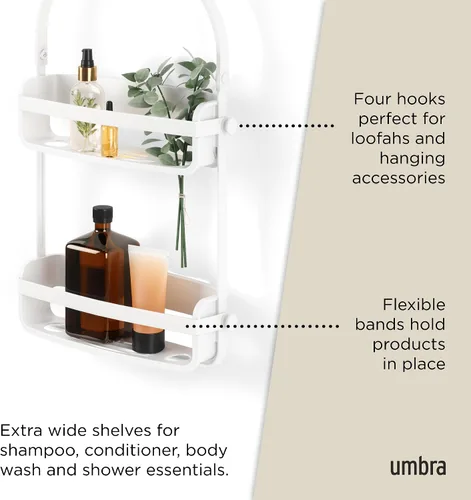 Vista 5 de Umbra Flex soporte para baño Blanco