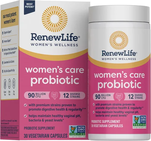 Vista 7 de Renew Life Cápsulas probióticas para mujeres, 50 mil millones de UFC garantizadas, apoya el equilibrio del pH, la salud vaginal, urinaria, digestiva