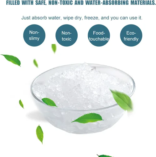 Vista 5 de Paquetes de hielo para enfriar y enviar, paquetes de hielo seco de larga duración para envío de alimentos congelados para envío, hojas de hielo