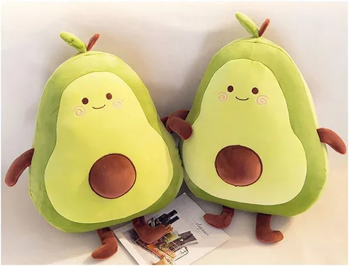 Vista 4 de Gianthairball Peluche de aguacate, almohada de comida linda divertida fruta tiro almohadas de peluche 17.7