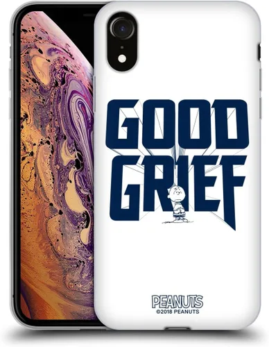 Vista 77 de Head Case Designs Funda de gel con licencia oficial de Peanuts Charlie Brown Good Grief Rock Tees [protección de grado militar] compatible con Apple