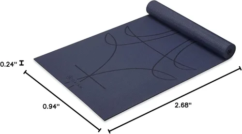 Vista 6 de Gaiam - Alfombrilla de yoga, 6 mm, extra gruesa, antideslizante, de primera calidad, para todo tipo de yoga, pilates y ejercicios en el suelo