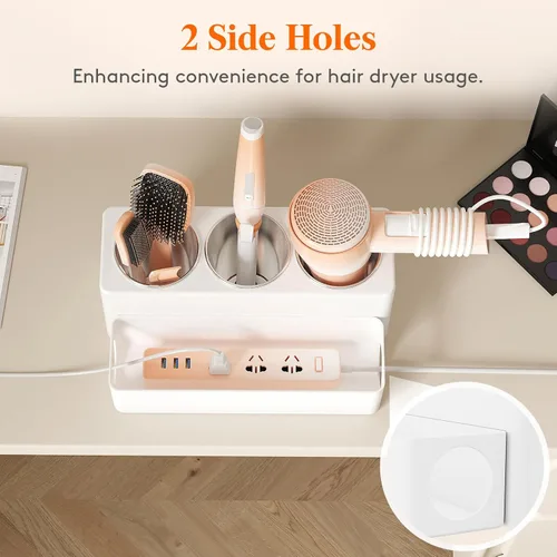 Vista 6 de Lifewit Contenedor de arroz de 25.4 libras, dispensador de arroz con taza medidora y organizador de herramientas para el cabello, soporte
