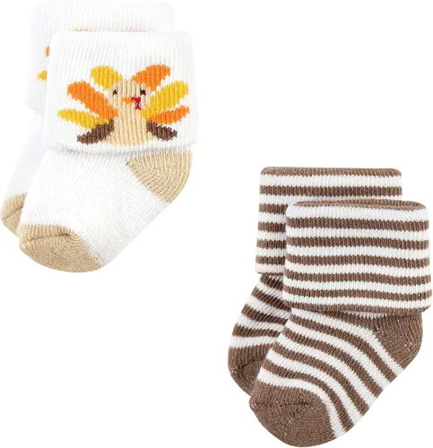 Vista 4 de Hudson Baby unisex-baby Holiday Newborn Terry Socks