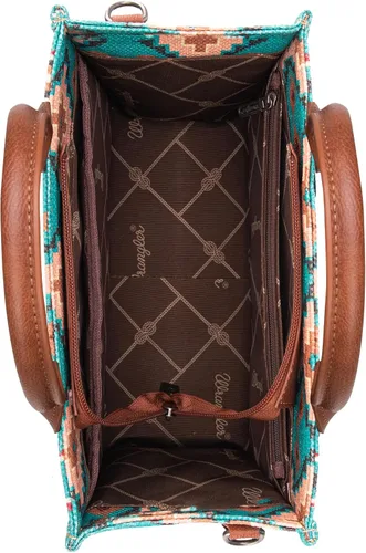 Vista 5 de Wrangler Aztec Tote Bag for Women Boho Shoulder Purses and Handbags