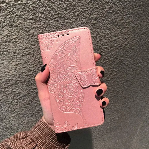 Vista 7 de Funda tipo cartera compatible con OnePlus 10 Pro para mujer, de piel, con función atril magnético y tarjetero para OnePlus 10 Pro 5G, mariposa, oro