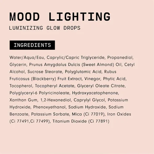 Vista 9 de Versed Mood Lighting - Gotas luminizantes luminosas, oro transparente, reflejos líquidos y gotas bronceadoras con pigmentos iluminadores que