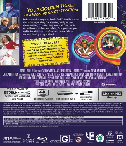Vista 3 de Willy Wonka & the Chocolate Factory (4K Ultra HD + Blu-ray) 4K UHD