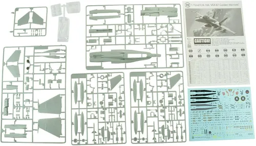 Vista 2 de Premium Hobbies F/A-18 VFA-87 Golden Warriors - Kit de avión modelo de plástico a escala 1:72, 129V