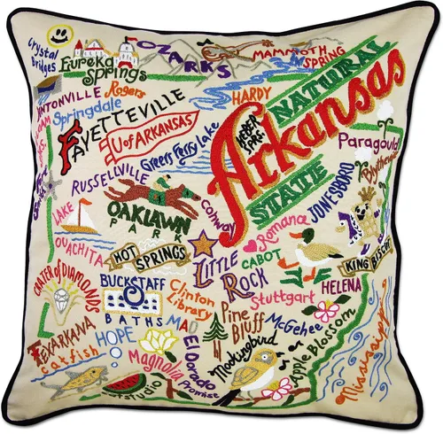 Vista 54 de Catstudio Portland (Oregon) - Almohada decorativa bordada