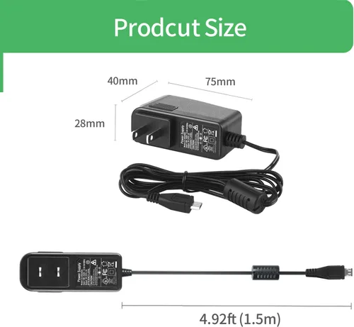 Vista 2 de Cargador de pared micro USB de 5V 2A, adaptador de fuente de alimentación micro USB AC/DC 5V para Raspberry Pi Zero, Kindle Paperwhite, Echo Dot