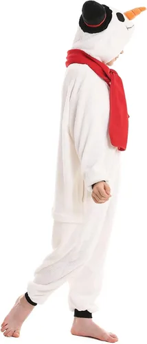 Vista 4 de DarkCom Pijama de animal para niños, ropa de dormir para padres e hijos, disfraz de Halloween, pijama de Navidad