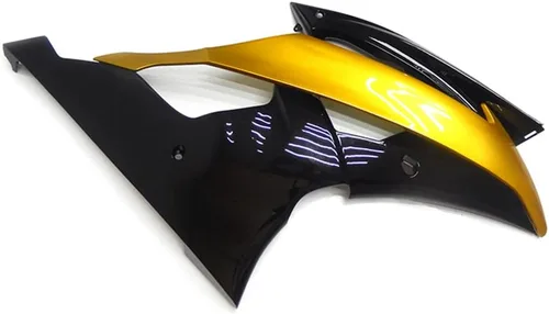 Vista 7 de Kit de carenado negro dorado para Yamaha YZF R6 ABS carenados de plástico ABS 2009 2010 2011 2012 2013 2014 2015 2016 Negro Oro 2