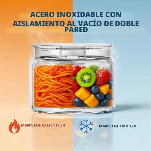 Vista 4 de Termo de sopa de 14.5 onzas para comida caliente para niños, tarro de comida aislado al vacío, termo de sopa sin torsiones para comida caliente