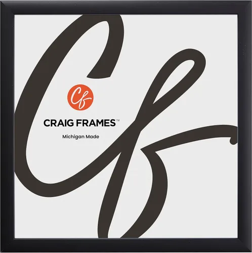 Vista 8 de Craig Frames - Marcos para fotos con acabado liso, 1 pulgada de ancho, varios colores. Ready to hang with a protective glass front, made in the