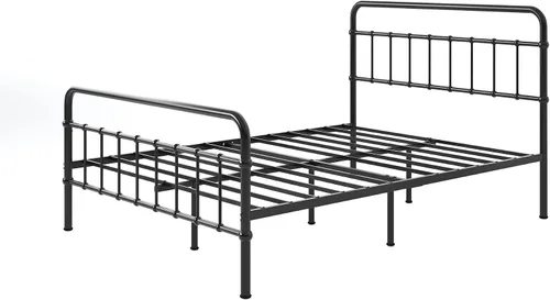 Vista 13 de Zinus Florence - Base de cama con plataforma de metal, base de colchón, no necesita somier, fácil montaje, color negro, tamaño matrimonial