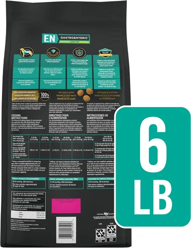 Vista 8 de Purina Pro Plan Vet Diets EN - Alimento seco gastroentérico bajo en grasa para perros, 6 libras