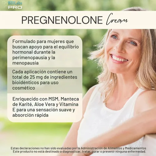 Vista 2 de BIOLABS PRO Pregnenolone, pregnenolona bioidéntica natural
