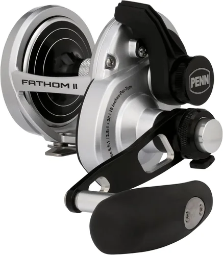 Vista 7 de Penn Carretes de pesca convencionales Fathom II con palanca de arrastre de 2 velocidades