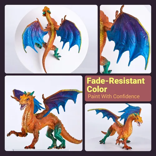 Vista 4 de Kits de pintura de juguetes de dragón SOLDAY para niños Artes y manualidades Edades 3 6 5 7 9 12 Niños Niñas para hacer tus propias figuras pintadas
