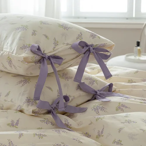 Vista 10 de HIGHBUY Juego de 2 fundas de almohada decorativas 100% algodón con estampado floral para niños y niñas (2 piezas, 20 x 26 pulgadas), cierre de sobre