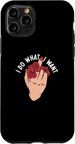 Vista 29 de I Do What I Want Middle Finger Flowers Women Case for iPhone 16