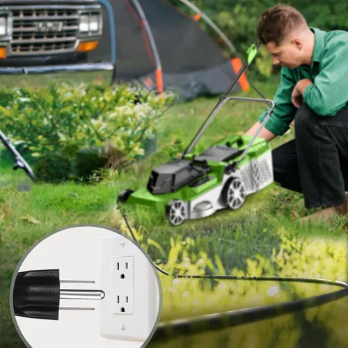 Vista 8 de YOTIGER Cable de extensión para exteriores de 1 a 4 divisores para luces de Navidad, máximo 33.3 pies de extremo a extremo (43 pies en total)
