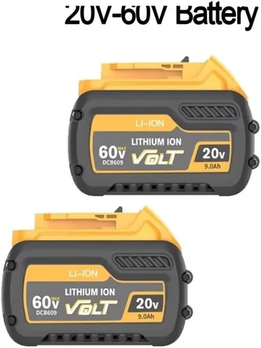 Vista 2 de OUTMX Baterías 9Ah compatibles con batería Dewalt 20V/60V Herramientas eléctricas DCB609 DCB606 DCB200 DCB182 (1BAT)