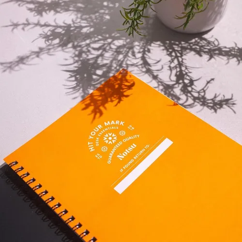 Vista 6 de Notsu Agenda diaria sin fecha, planificador de productividad minimalista con lista de tareas, agenda, cuadrícula de puntos, forrado, secciones