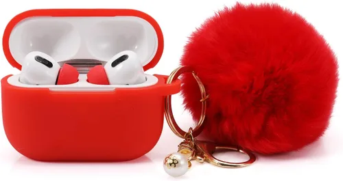 Vista 6 de Cypher.V Funda protectora para Airpods Pro con funda de silicona y puntas suaves para las orejas, unisex, color morado lavanda Púrpura lavanda