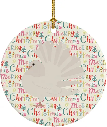 Vista 106 de Caroline's Treasures Adorno de cerámica de avestruz común para árbol de Navidad, decoración colgante para el hogar, Navidad, vacaciones, fiesta