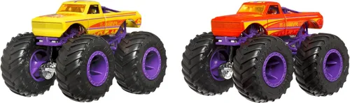 Vista 5 de Hot Wheels Monster Trucks - Surtido de juguetes de coche con cambio de color, 3 años