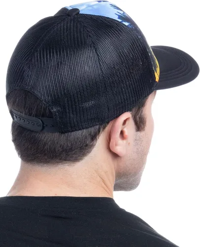 Vista 4 de Beaches of Florida - Sombrero de camionero salvavidas rojo y blanco, sombrero de béisbol floridano para hombres y mujeres