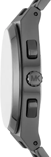 Vista 2 de Michael Kors Lennox Cronógrafo Gris Gunmetal Reloj de acero inoxidable para hombre (Modelo MK9118), Gris metálicoverde, Lennox para hombre